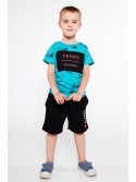 Jungen-T-Shirt mit Aufdruck, Mint NDZ4445 – Online-Shop – Boutique